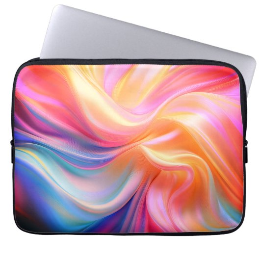 Colorful Pastel Silk Laptopschutzhülle (Vorderseite)
