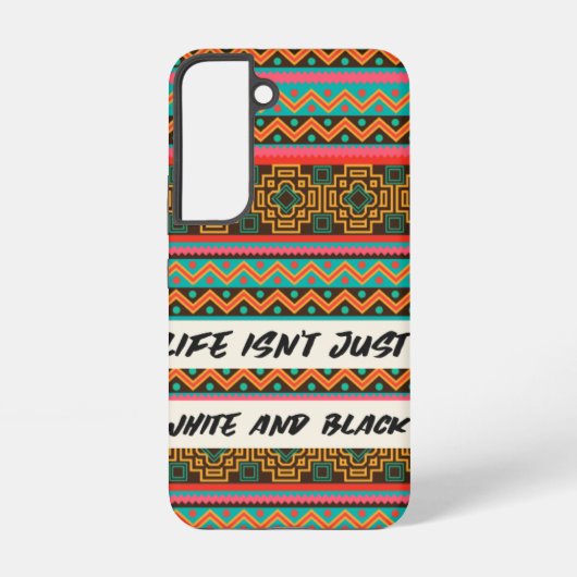 Colorful Pattern isn't White and Black Samsung Galaxy Hülle (Rückseite)