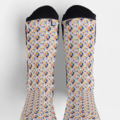 Colorful patterned socks with geometric designs socken (Oben)