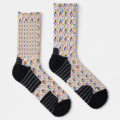 Colorful patterned socks with geometric designs socken (Rechts)