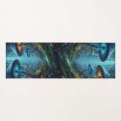 Colorful Peaceful Mushrooms Yogamatte (Vorderseite (Horizontal))