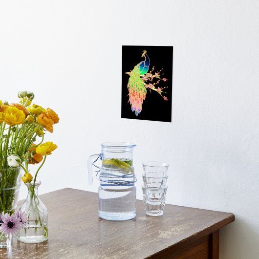 Colorful Peacock Foliendrucke (Ablage(Küche))