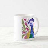 Colorful Peacock Kaffeetasse (VorderseiteRechts)