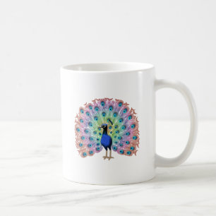 Colorful Peacock Kaffeetasse