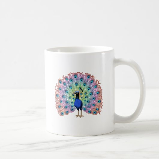 Colorful Peacock Kaffeetasse (Rechts)