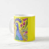 Colorful Peacock Kaffeetasse (Vorderseite Links)