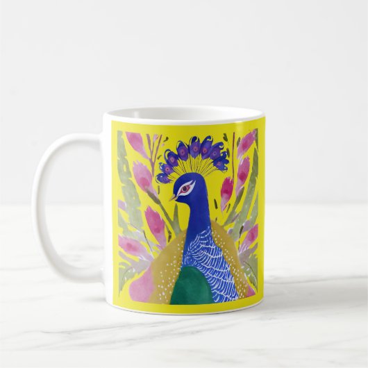 Colorful Peacock Kaffeetasse (Links)