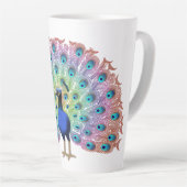 Colorful Peacock Milchtasse (Rechte Ecke)