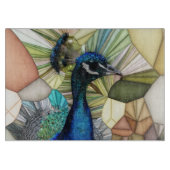 Colorful Peacock Mosaik Chopping Board Schneidebrett (Vorderseite)