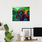 Colorful Peacock Poster (Heimbüro)