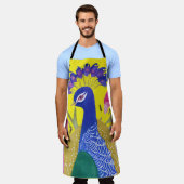 Colorful Peacock Schürze (Getragen)