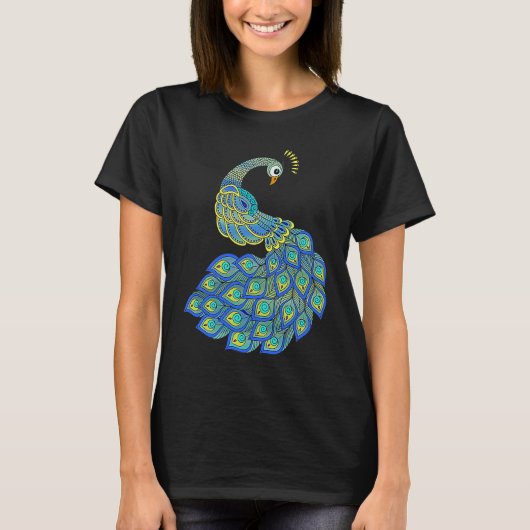 Colorful Peacock T-Shirt (Vorderseite)