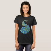 Colorful Peacock T-Shirt (Vorne ganz)