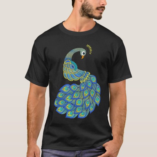 Colorful Peacock T-Shirt (Vorderseite)