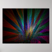 colorful peacock tail poster (Vorne)