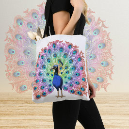 Colorful Peacock Tasche