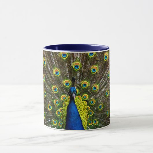 Colorful peacock tasse (Zentrum)