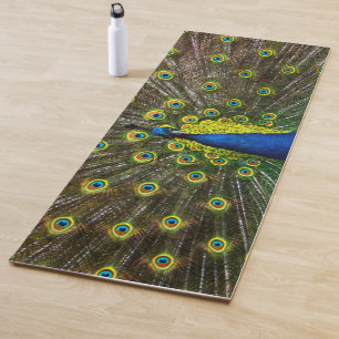 Colorful peacock yogamatte
