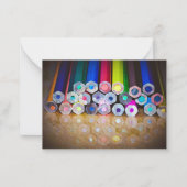 Colorful Pencil Art Photography Note Card Mitteilungskarte (Vorderseite)