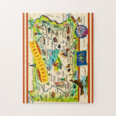 Colorful Pennsylvania 11x14 Map Puzzle (Vertikal)