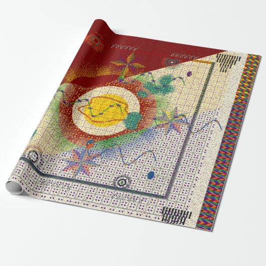 Colorful Persian Carpet mandala pattern  Geschenkpapier (Ungerollt)