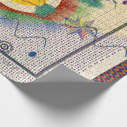 Colorful Persian Carpet mandala pattern  Geschenkpapier (Ecke)