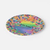 colorful personalize picture HP Laptop Skin Pappteller (Schrägansicht)