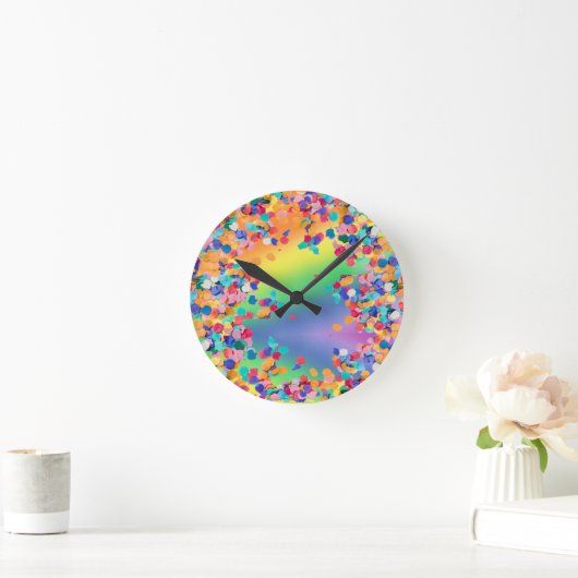 colorful personalize picture HP Laptop Skin Runde Wanduhr (Zuhause)