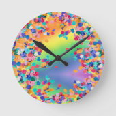 colorful personalize picture HP Laptop Skin Runde Wanduhr (Vorderseite)