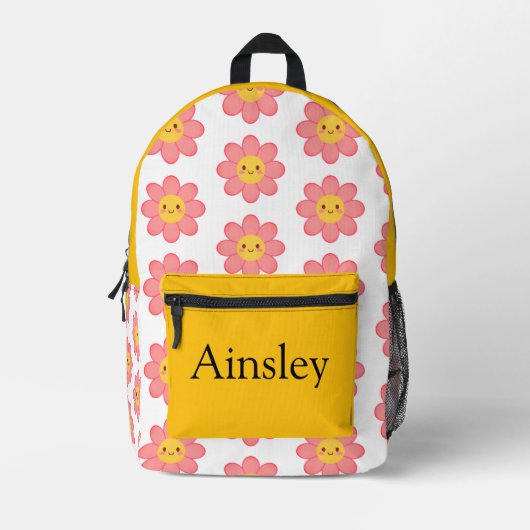 Colorful personalized backpack, kids cute bedruckter rucksack (Vorderseite)