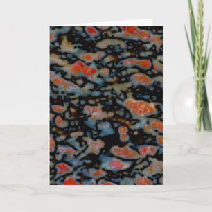 Colorful Petrified Dinosaur Bone Karte