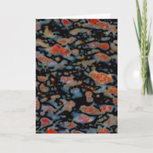 Colorful Petrified Dinosaur Bone Karte (Vorderseite)