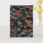 Colorful Petrified Dinosaur Bone Karte (Gelbe Blume)