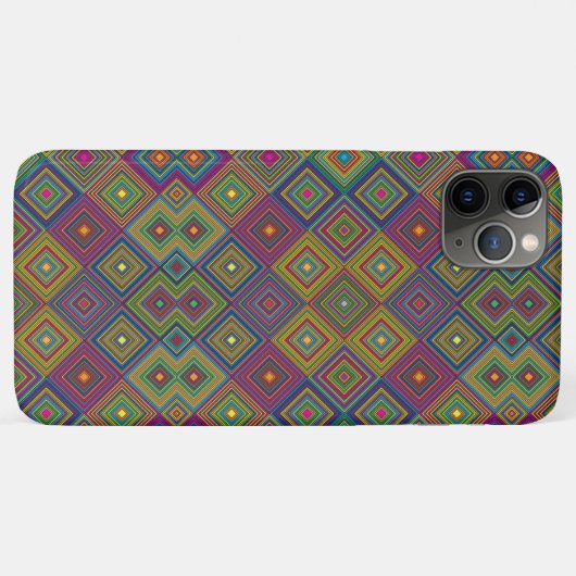 Colorful phone case with intricate geometric  (Rückseite (Horizontal))