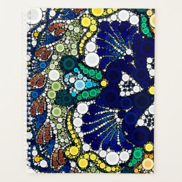 colorful photo art mexican talavera pottery blue planer