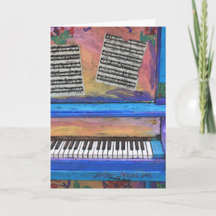 Colorful Piano Karte