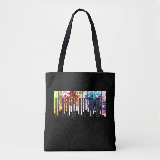 Colorful Piano Keys Music Lover Pianist Tasche (Vorderseite)