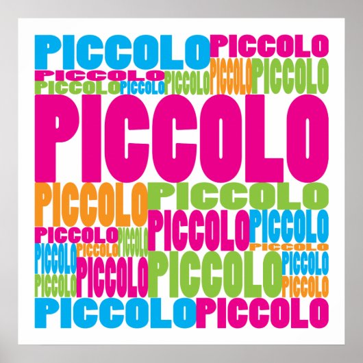 Colorful Piccolo Poster (Vorne)