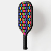 Colorful Pickleball on Black  Schläger (Links)