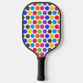 Colorful Pickleballs with Funny Quote  Pickleball Schläger (Rückseite)