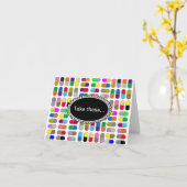 Colorful pills karte (Gelbe Blume)