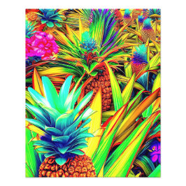 COLORFUL PINEAPPLE  PATTERNS  FOTODRUCK