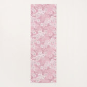 Colorful Pink Floral Cherry Blossom Pattern  Yogamatte (Rückseite)