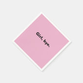 Colorful Pink Girl Bye Sassy Cocktail Serviette (Ecke)