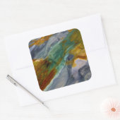 Colorful Piute Jasper Quadratischer Aufkleber (Umschlag)