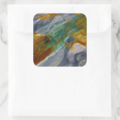 Colorful Piute Jasper Quadratischer Aufkleber (Tasche)