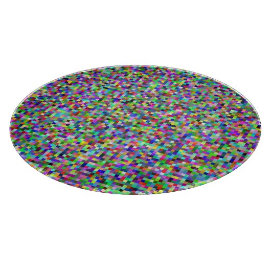 Colorful Pixel Squares Background Pattern Schneidebrett (Ecke)