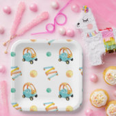 Colorful Playground Birthday Party Pappteller (Party)