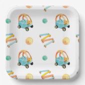 Colorful Playground Birthday Party Pappteller (Vorderseite)