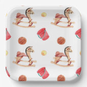 Colorful Playground Birthday Party Pappteller (Vorderseite)